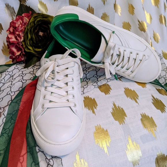 Tory Burch Sneakers Leather White 9.5 Tory Sport Tennis Shoes Authentic in Box - Picture 4 of 14
